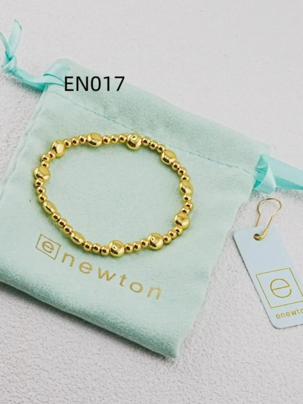 Enewton Gold Flat Oval Bead Spacer Bracelet